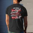 Truck Driver Dad - Trucker Trucking Semi Truck Driver Mens Back Print T-shirt Gifts for Him