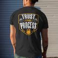Trust The Process Motivational Quote Gym Workout Graphic Mens Back Print T-shirt Gifts for Him