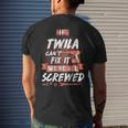 Twila Name Gift If Twila Cant Fix It Mens Back Print T-shirt Gifts for Him