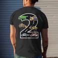 Two 2Yr 2Nd Birthday Boy 2 Years Old 2Nd Birthday Decoration Mens Back Print T-shirt Gifts for Him