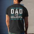 I Have Two Titles Dad And Grandpa Happy Fathers Day Men's Back Print T-shirt Gifts for Him