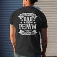 I Have Two Titles Dad And Pepaw Grandpa Fathers Day Men's Back Print T-shirt Gifts for Him
