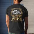I Have Two Titles Dad And Pops Fathers Day Men's Back Print T-shirt Gifts for Him