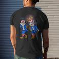Uncle Sam Griddy Cool 4Th Of July Independence Day Men's Back Print T-shirt Gifts for Him