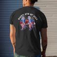 Uncle Sam Griddy Dance Happy 4Th Of July Independence Day Men's Back Print T-shirt Gifts for Him