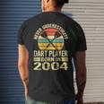 Never Underestimate Dart Player Born In 2004 Dart Darts Men's T-shirt Back Print Gifts for Him
