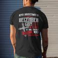 Never Underestimate A December Guy Men's T-shirt Back Print Gifts for Him