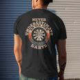 Never Underestimate An Old Man With Darts Men's T-shirt Back Print Gifts for Him