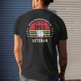 Never Underestimate An Old Man Veteran 1959 Birthday Vintage Men's T-shirt Back Print Gifts for Him
