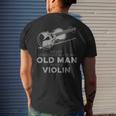 Never Underestimate An Old Man With A Violin Vintage Novelty Men's T-shirt Back Print Gifts for Him