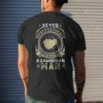 Never Underestimate The Power Of A Cambodian Man Men's T-shirt Back Print Gifts for Him