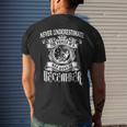 Never Underestimate The Power Of A Man December Men's T-shirt Back Print Gifts for Him