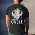 Unicorn Uncle Unclecorn For Men Manly Unicorn Men's Back Print T-shirt Gifts for Him