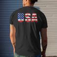 Usa American Flag United States Of America Us 4Th Of July Usa Funny Gifts Mens Back Print T-shirt Gifts for Him