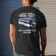 Uss Jacksonville Ssn699 Navy Ships Men's Back Print T-shirt Gifts for Him