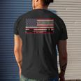 Uss Lewis B Puller Esb-3 Mobile Base Ship American Flag Men's T-shirt Back Print Gifts for Him