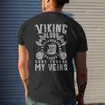 Valkyrie Viking Blood Valhalla Scandinavian Gift Viking Mens Back Print T-shirt Gifts for Him