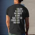 Veterans Day Veterans Thank You For Your Service Men's T-shirt Back Print Gifts for Him