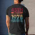 Vintage 1978 45 Year Old Limited Edition 45Th Birthday Men's T-shirt Back Print Gifts for Him
