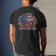 Vintage 1983 Turning 40 Bday Men 40 Years Old 40Th Birthday Mens Back Print T-shirt Gifts for Him