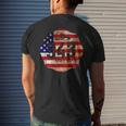 Vintage 343 Never Forget Memorial Day 911 Men's Back Print T-shirt Gifts for Him