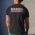 Vintage 80S Style Brazil Gay Pride Month Mens Back Print T-shirt Gifts for Him