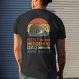 Vintage Best Hedgehog Dad Ever Animals Lover Men's Back Print T-shirt Gifts for Him