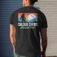 Vintage Carlsbad Caverns National Park Bigfoot Mountains Men's T-shirt Back Print Gifts for Him