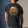 Vintage Challenge-Brownsville California Mountain Hiking Pr Men's T-shirt Back Print Gifts for Him