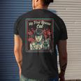 Vintage Child Game Horror Dark Humor My First Rescue Cat Dark Men's T-shirt Back Print Gifts for Him