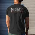 Vintage Girl Dad Proud Father Classic Fathers Day Daddy Men's Back Print T-shirt Gifts for Him