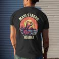 Vintage Ikaika Strong Maui Hawaii Island I Love Hawaii Men's T-shirt Back Print Gifts for Him