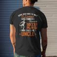 Vintage My Favorite Soccer Player Calls Me Uncle Football Mens Back Print T-shirt Gifts for Him