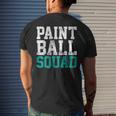 Vintage Paintball Squad Team Game Player Men's T-shirt Back Print Gifts for Him