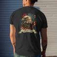 Vintage Patriotic Bald Eagle Mens Back Print T-shirt Gifts for Him