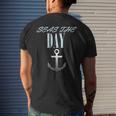 Vintage Sailor Anchor Quote For Sailing Boat Captain Mens Back Print T-shirt Gifts for Him