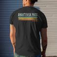 Vintage Stripes Anaktuvuk Pass Ak Men's T-shirt Back Print Gifts for Him