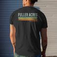 Vintage Stripes Fuller Acres Ca Men's T-shirt Back Print Gifts for Him