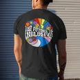 Vintage The Future Is Inclusive Lgbt Gay Rights Pride Mens Back Print T-shirt Gifts for Him