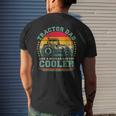 Vintage Tractor Dad Like A Regular Dad Tractor Fathers Day Gift For Mens Mens Back Print T-shirt Gifts for Him