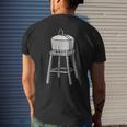 Vintage Water Tower Tank Supply Engineer Reservoir Water Men's T-shirt Back Print Gifts for Him