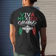 Viva Mexico Cabrones Independence Day Mexican Flag Mexico Men's T-shirt Back Print Gifts for Him