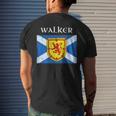 Walker Clan Scottish Name Scotland Flag Mens Back Print T-shirt Gifts for Him
