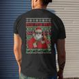All I Want Is Guns Ugly Christmas Sweater Hunting Military Men's T-shirt Back Print Gifts for Him