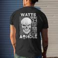 Watts Name Gift Watts Ively Met About 3 Or 4 People Mens Back Print T-shirt Gifts for Him