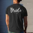Wedding Matching Gifts Bride Est 2023 Bridal Gift Mens Back Print T-shirt Gifts for Him
