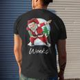 Weeks Name Gift Santa Weeks Mens Back Print T-shirt Gifts for Him