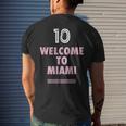 Welcome To Miami 10 - Goat Mens Back Print T-shirt Gifts for Him