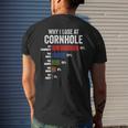 Why I Lose At Cornhole Funny Cornhole Player Mens Back Print T-shirt Gifts for Him