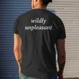 Wildly Unpleasant Men's T-shirt Back Print Gifts for Him